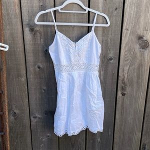 abercrombie white detail dress